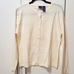 Basic women's button down sweater